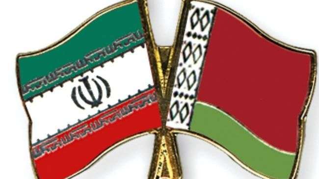 Flags of Iran and Belarus