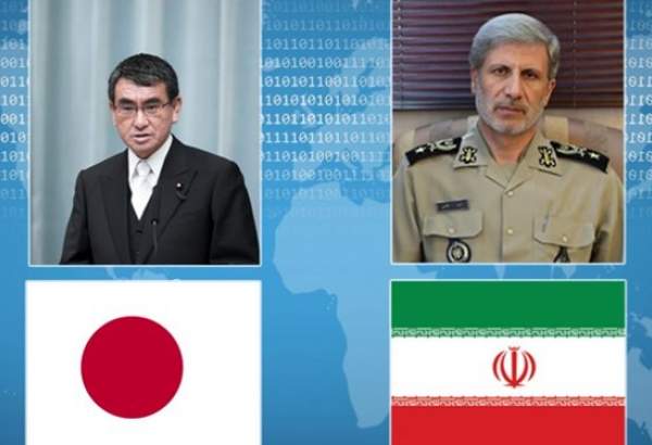 امیر حاتمی در تماس تلفنی با وزیر دفاع ژاپن: مبارزه با تروریسم نیازمند پیوستگی شرق و غرب آسیاست