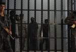 Bahraini security forces stand guard in prison