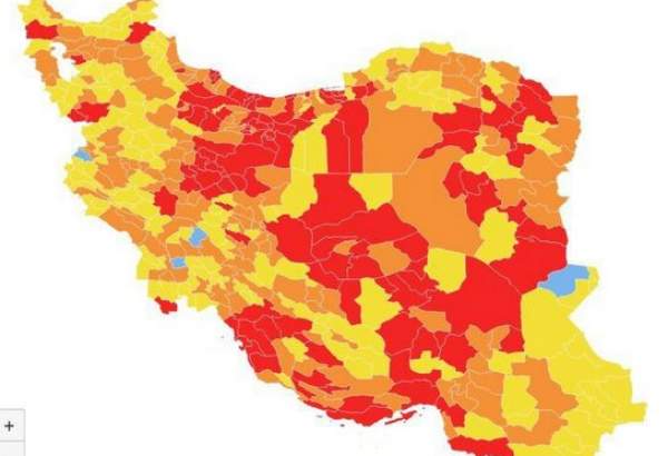 اعلام رنگ‌بندی جدید کرونایی/ ۱۲۰ شهر در وضعیت قرمز