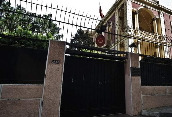 A picture taken on 23 November 2013 shows the Turkish embassy in the Egyptian capital Cairo (AFP)