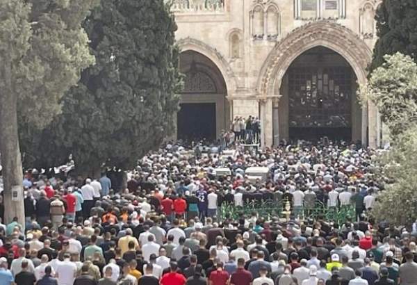 برگزاری نماز جمعه مسجدالاقصی با حضور ۸۰ هزار فلسطینی