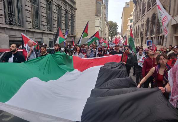 Thousands march for Palestinian rights in Brussels