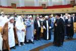 الرئيس الإيراني يجتمع  مع النخب و علماء أهل السنة في طهران  
