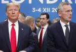 Donald Trump and NATO Secretary General Jens Stoltenberg attend a NATO leaders meeting in Watford, England, December 4, 2019 ©  AP / Frank Augstein