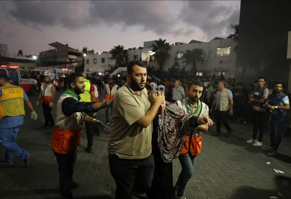 Gaza Strip’s Al-Shifa Hospital courtyard growing as shelter for displaced Palestinians