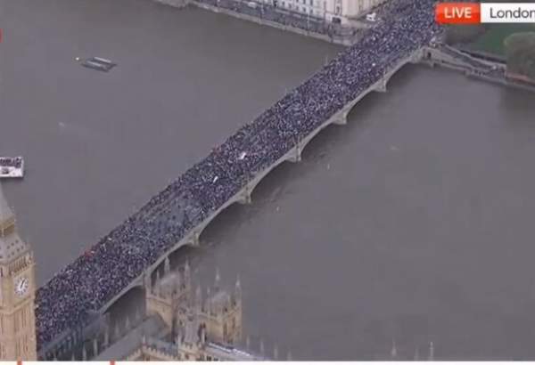 تظاهرات میلیونی در لندن در حمایت از غزه
