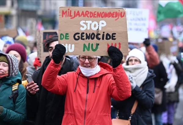 Pro-Palestine march that began in Paris ends in Brussels