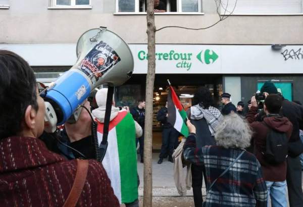 Palestine emergency collective demand of boycott of Carrefour stores because of its support for Israel