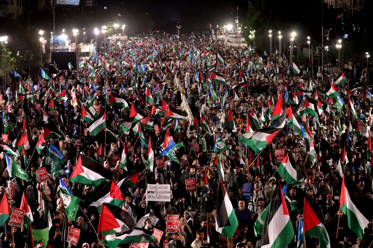 باكستان .. مسيرات تضامنية للمطالبة بوقف العدوان على قطاع غزة