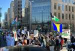 برگزاری تظاهرات ضد صهیونیستی در مقابل کمپین انتخاباتی بایدن در شیکاگو
