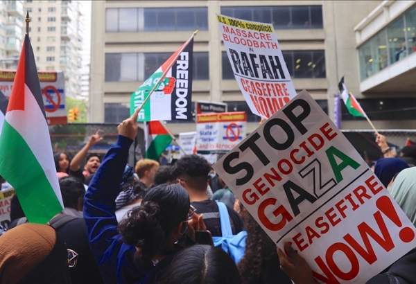 Pro-Palestine protesters rally outside Met Gala event in New York