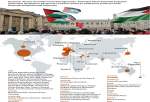 ادامه تظاهرات حمایت از فلسطین در دانشگاه‌های سراسر جهان