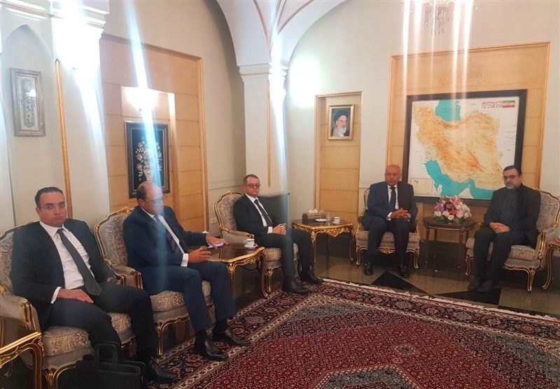 وزير الخارجية المصري يصل إلى طهران