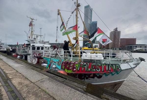 کشتی هاندلا، حامل کمک های انسان دوستانه برای غز وارد هلند شد