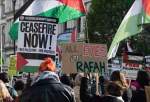 Thousands gather in central London to protest Israel