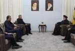 Iran Top Diplomat Discuss War on Gaza with Nasrallah