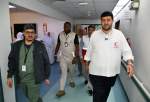 عیادت رئیس جمعیت هلال احمر از زائران ایرانی بستری در بیمارستان نور مکه 