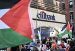 Pro-Palestine protestors stage sit-in outside Citibank’s headquarters in New York