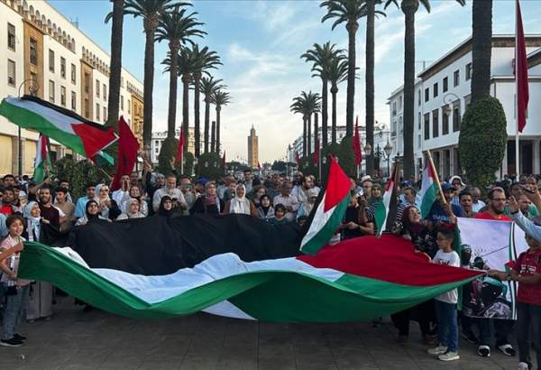 تظاهرات همبستگی با غزه در مراکش برگزار شد