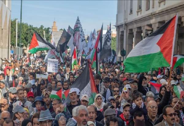 اعتراض مردم مراکش به سیاست "گرسنه نگه داشتن" فلسطینیان در غزه