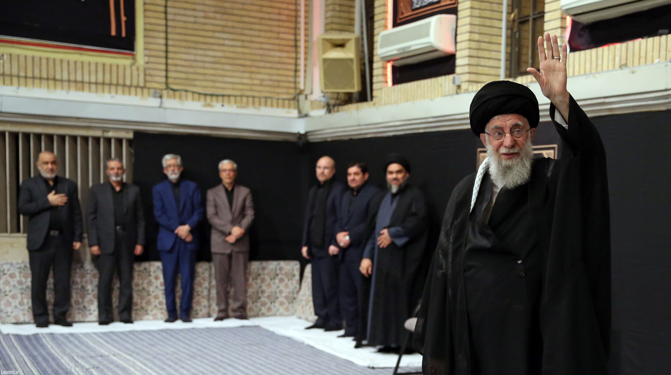 إقامة الليلة الثانية من مراسم العزاء الحسيني بحضور قائد الثورة الاسلامية  