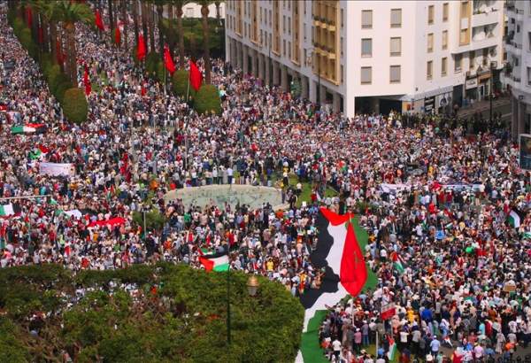 مظاهرات شعبية في  مدن مغربية تنديدا بمجزرة المواصي في غزة