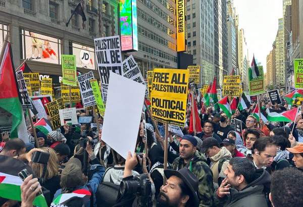 Pro-Palestine rally held in New York (video)  