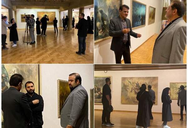 افتتاح نمایشگاه نقاشی‌های عاشورایی «رستاخیز» در نیاوران