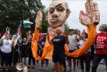 مؤيدون لفلسطين يتظاهرون ضد نتنياهو أمام البيت الأبيض
