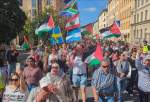 Swedes voice support for Palestine in front of Israeli Embassy in Stockholm