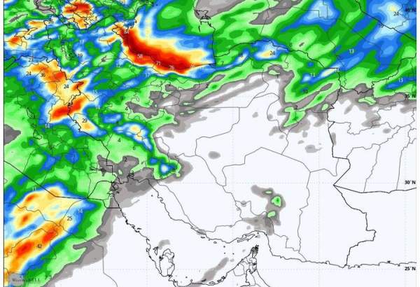 سامانه بارشی جدید به کشور از روز پنجشنبه وارد کشور می‌شود