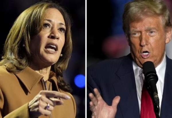 Donald Trump with 230 electoral votes holds marginal leads over Harris with 210