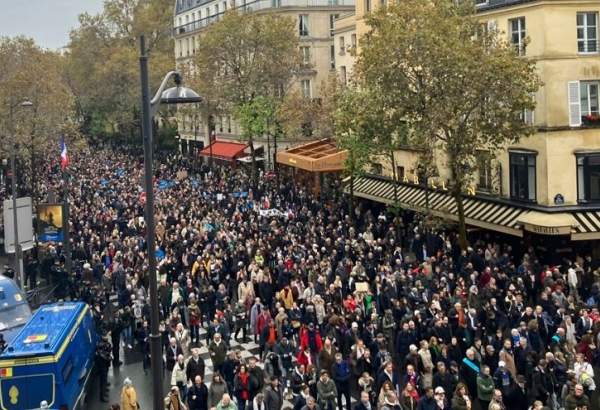 Paris pro-Palestine activists demand end to arms deal with Israel