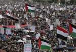 Yemeni people voice support for Gaza, Lebanon in massive Friday march