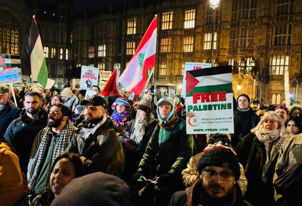 Pro-Palestine activists hold massive rally outside UK Parliament