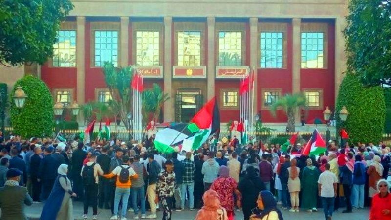 المغرب.. وقفة تنديدا بالإبادة الإسرائيلية في غزة