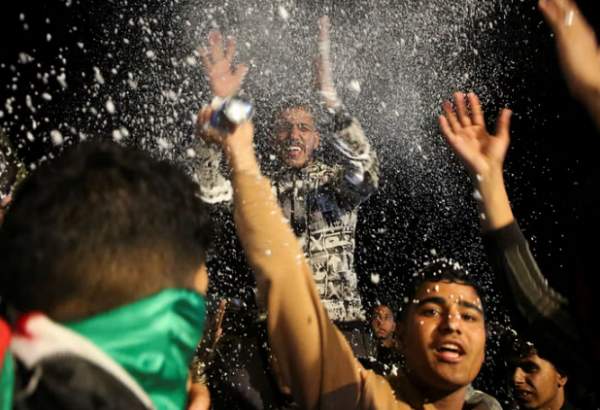 People in West Asia celebrate Gaza ceasefire announcement