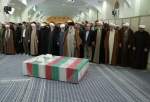 Ayatollah Khamenei performs burial prayer for slain judges